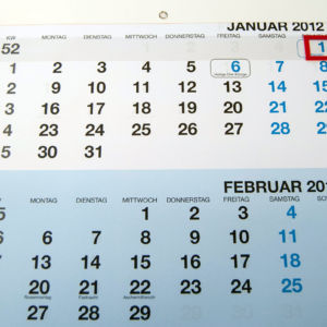 3 und 4 - Monatskalender