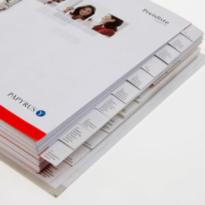 Lose Blattwerke Lose Blattwerke mit 90° Registerstanzung