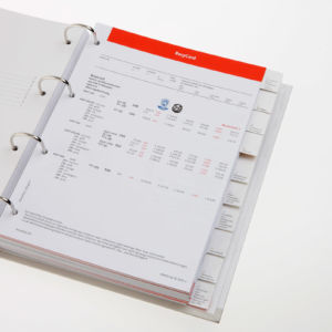 Lose Blattwerke Lose Blattwerke mit 90° Registerstanzung