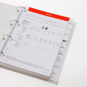 Lose Blattwerke Lose Blattwerke mit 90° Registerstanzung