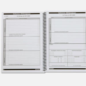 Planer Planer mit Metallspiralbindung