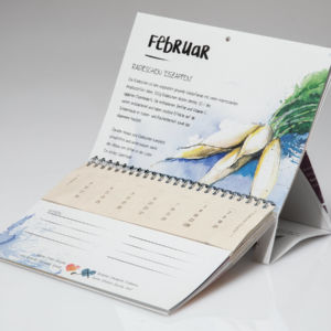 Außergewöhnlicher Tischkalender mit Samenstreifen zum einsetzen