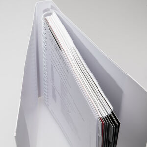 Buch mit verdeckter Ring-Wire Bindung, doppelten Umschlag Buch mit verdeckter Ring-Wire Bindung, doppelten Umschlag